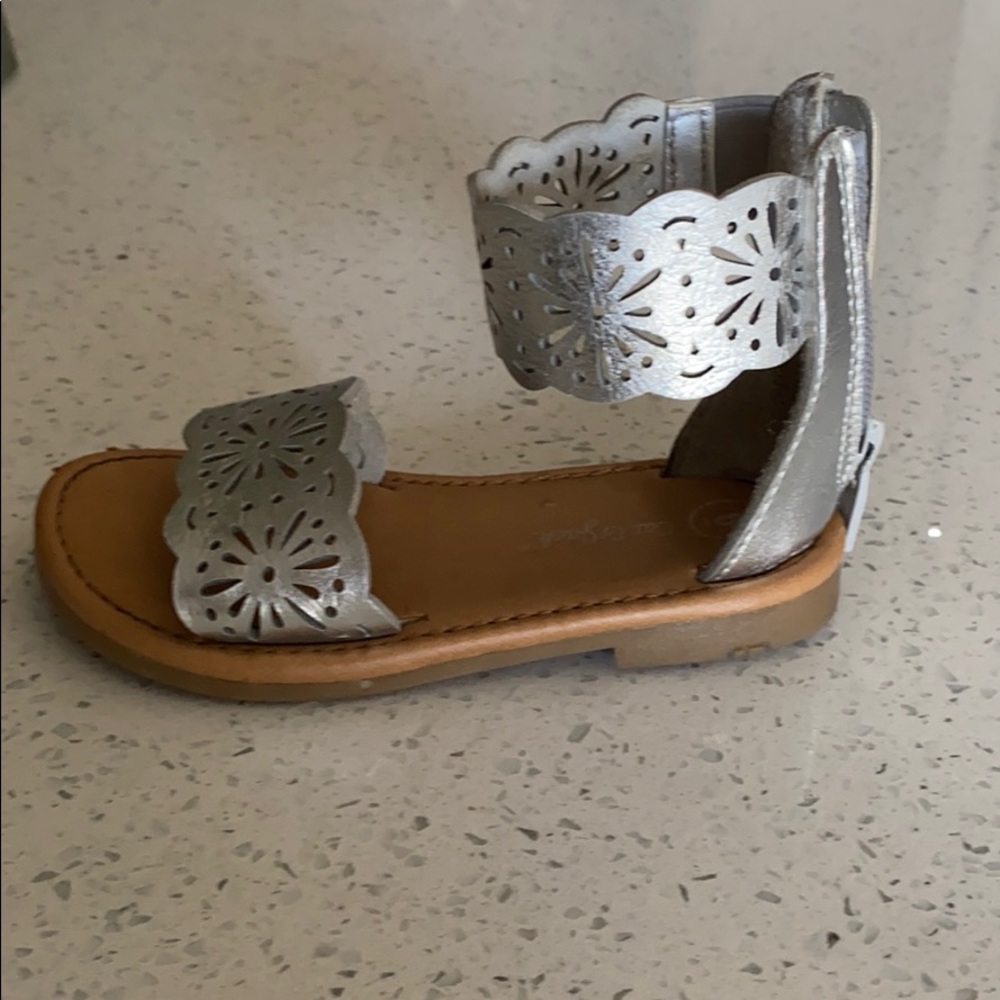 Silver sandals